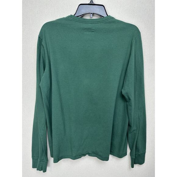 Nike Green Long Sleeve Shirt BIG Spellout Graphic Mens Size Large - Picture 5 of 9